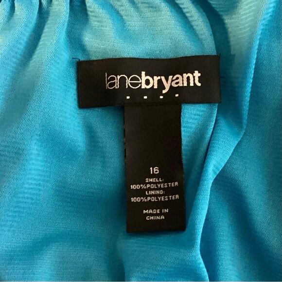 Lane Bryant One Shoulder Ruffled Hem Maxi Dress‎ S16 - Picture 9 of 10